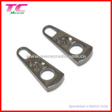 Custom Metal Zipper Pull Tab with Shiny Gun Metal Plated (TC-ZP113)